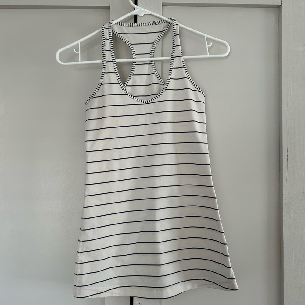 Lululemon Striped Racerback Tank Top
